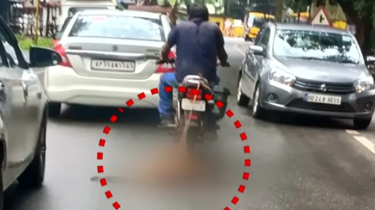 Dog tied to bike, dragged along road in viral video; case filed 