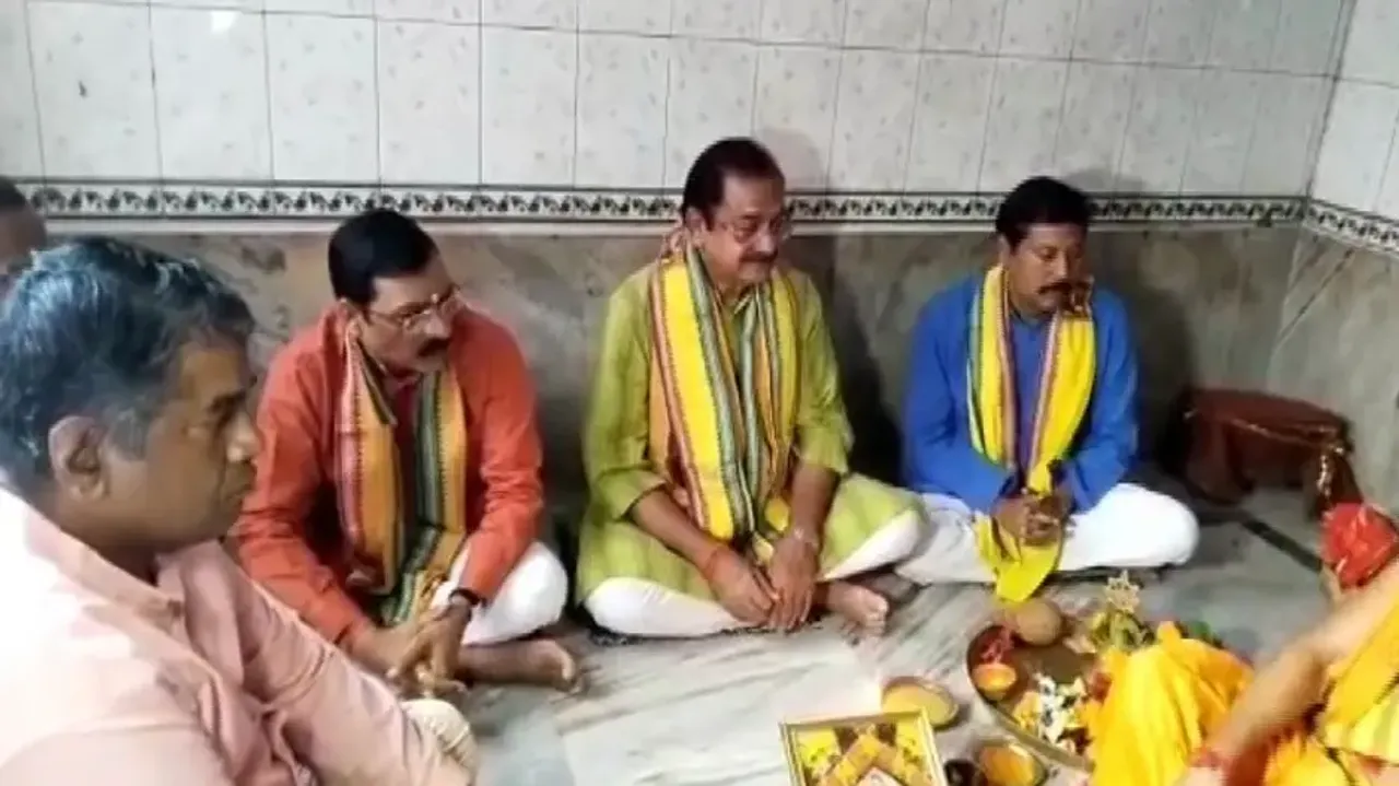 Dhamnagar bypoll: BJP begins campaigning with blessings from Maa Bhadrakali
