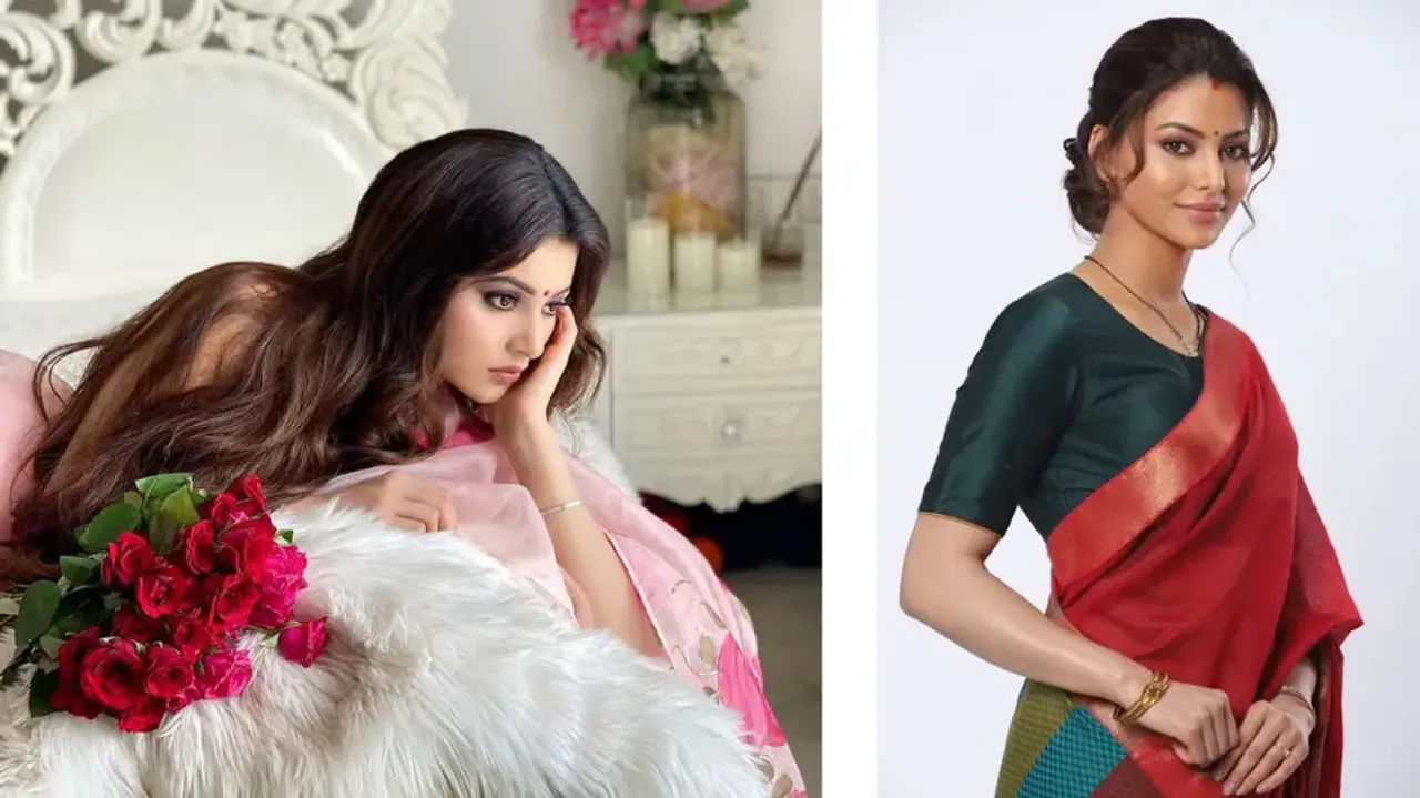 Urvashi Rautela posts another picture, this time in saree and sindoor