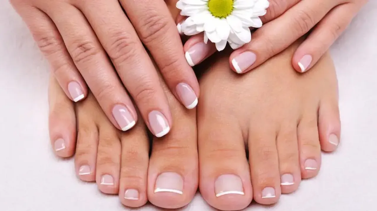 Manicure and pedicure at home