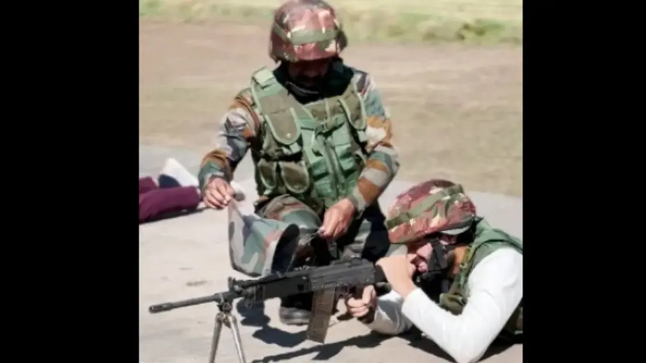 Vijay Deverakonda firing rifle 