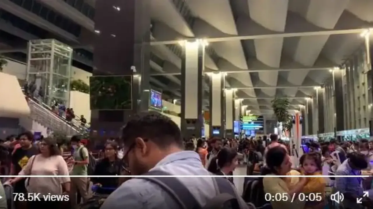 Massive crowd at Bengaluru Kempegowda Airport goes viral; watch video