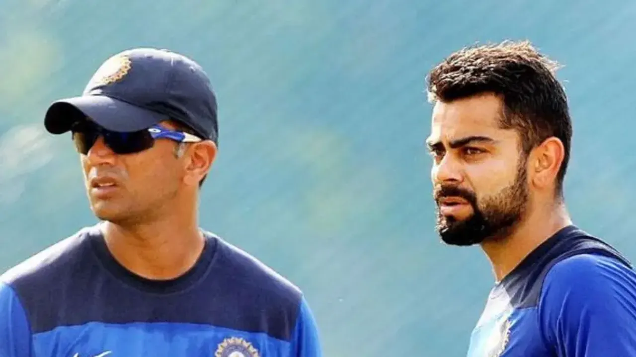 Rahul Dravid and Virat Kohli