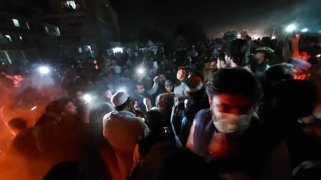 Imran's container was attacked from three sides, including from roof of a workshop