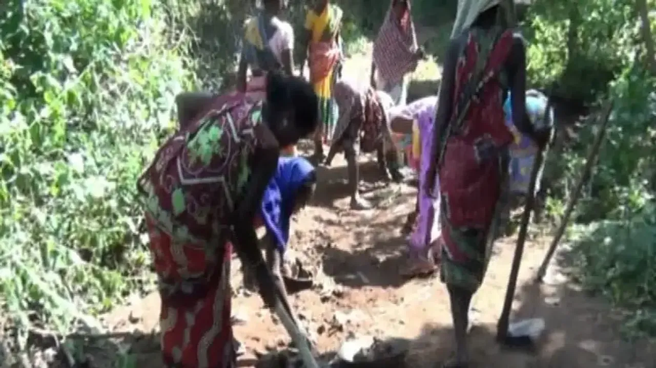 Tired of admin apathy, Koraput villagers carve 6km road through hills 