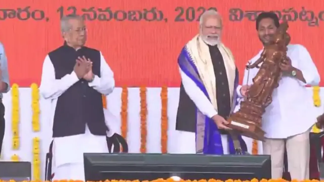 PM Modi launches slew of development projects in Vizag