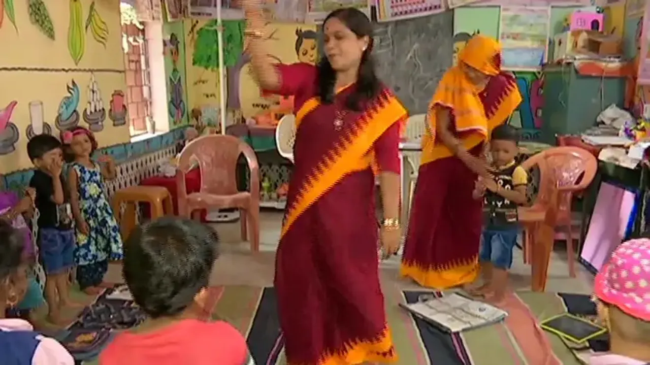 Ganjam’s Anganwadi centre gives playschools run for money, read to know details  