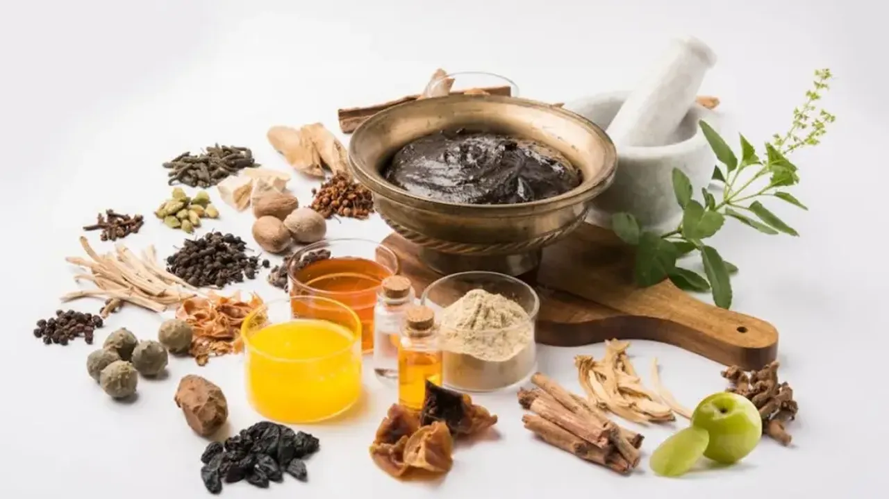 Superfoods by Ayurveda in a plate