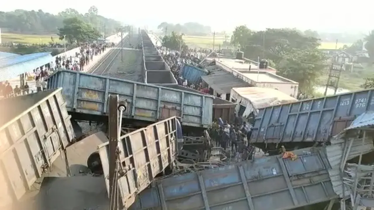 Goods train crashes into waiting hall after derailment in Odisha's Jajpur, ECoR confirms 2 deaths 