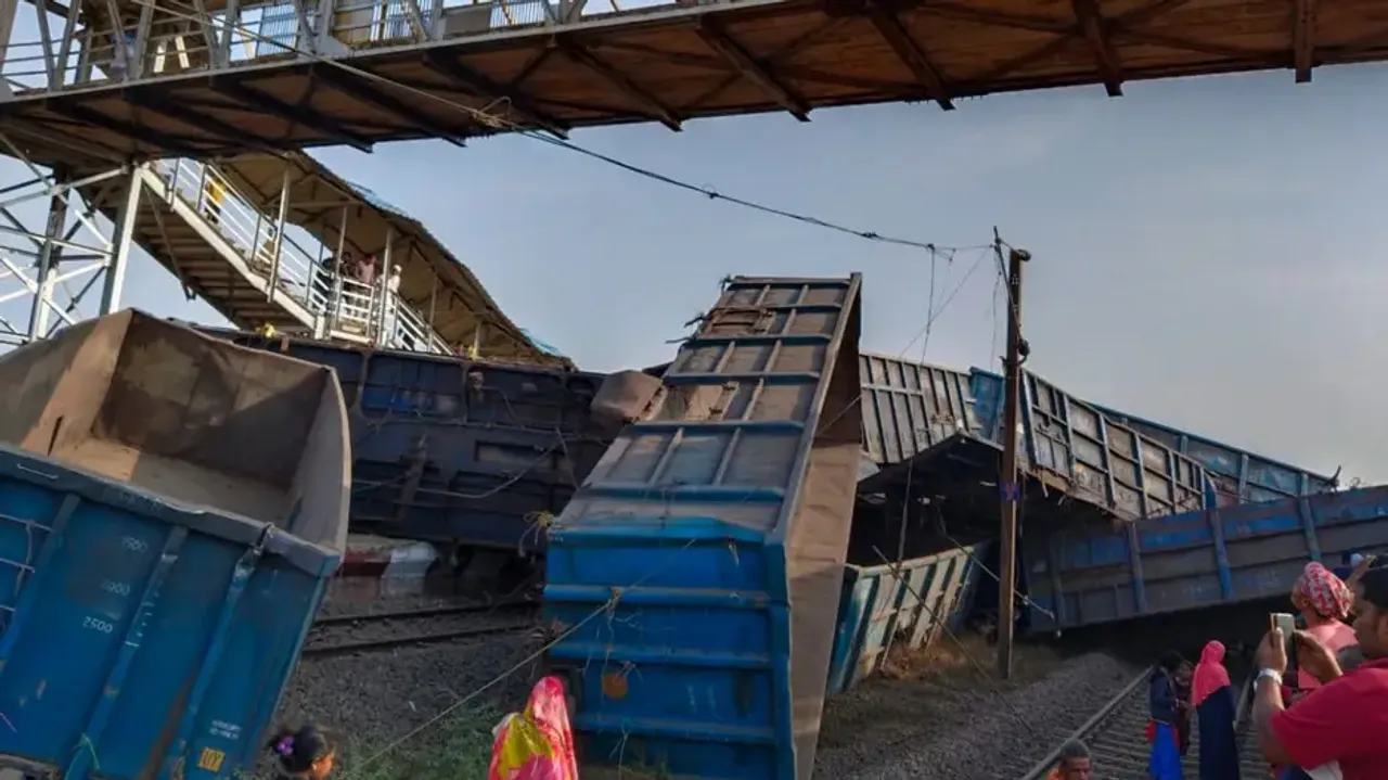 Goods train mishap in Odisha's Jajpur