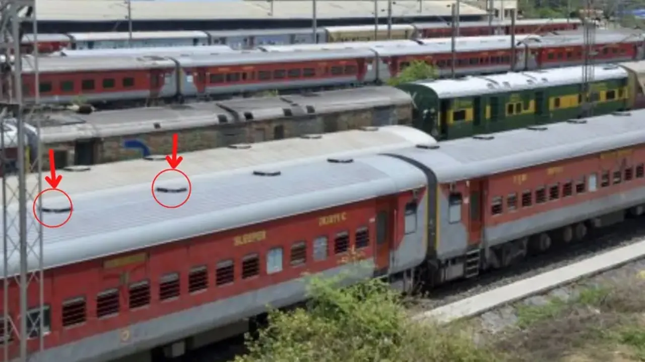 This is why trains have round-shaped lids on outer roof 
