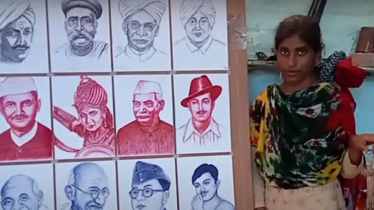 Sketch wizard draws 15 portraits at a time, unique skill is astounding #Watch