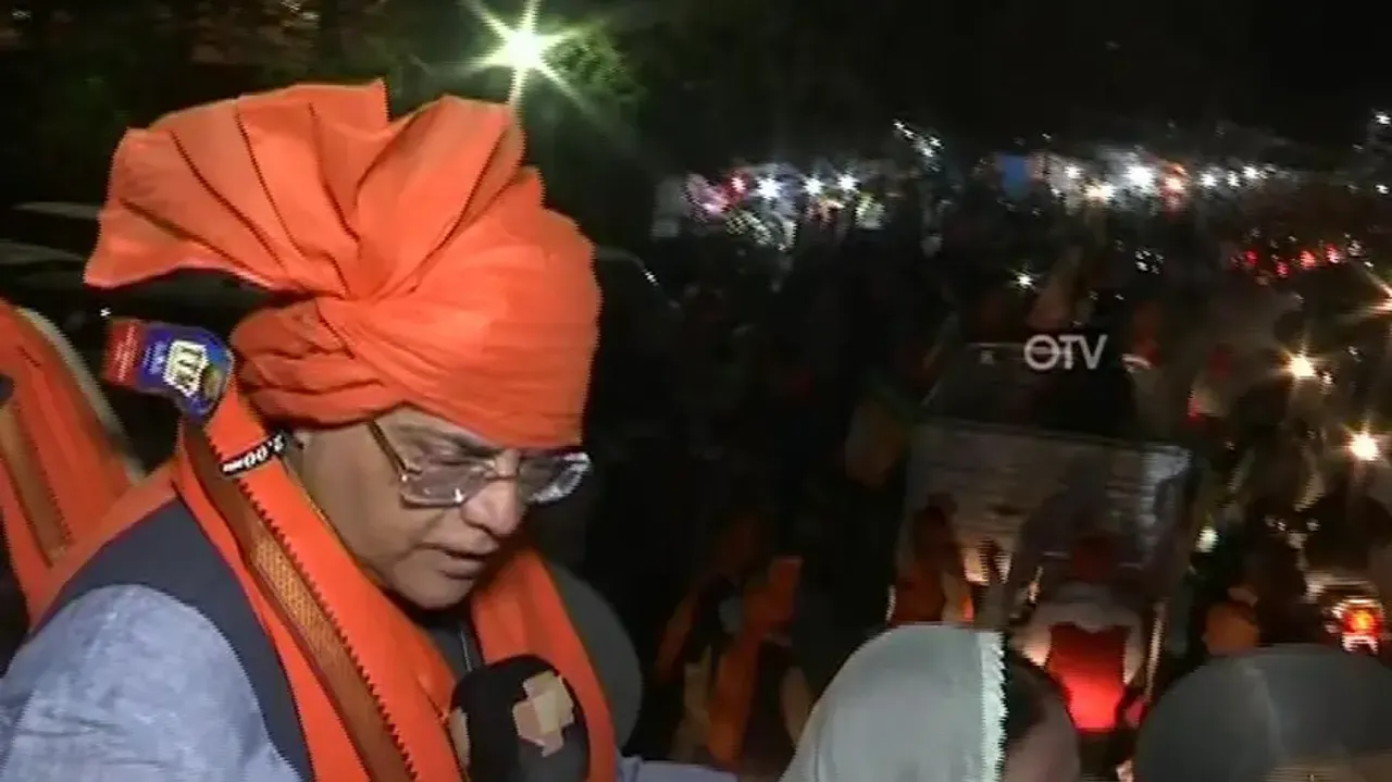 Jay Panda At A BJP Rally In Delhi