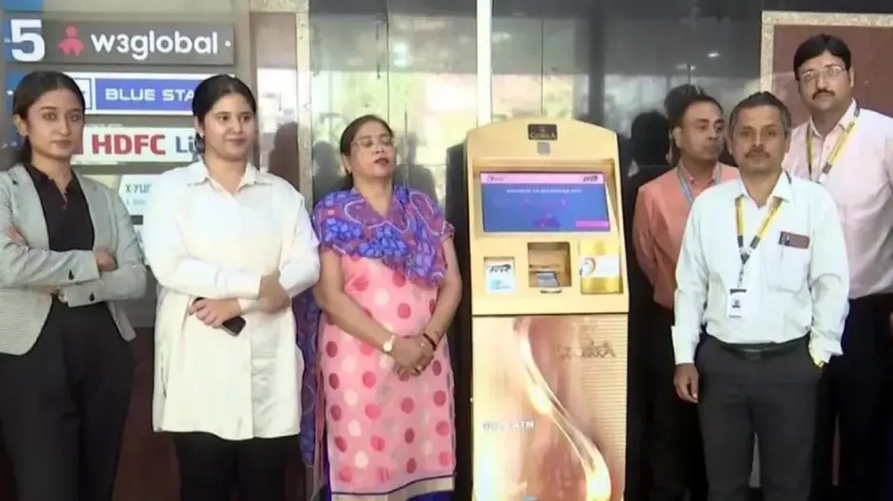 This ATM in Hyderabad dispenses gold coins like currency notes