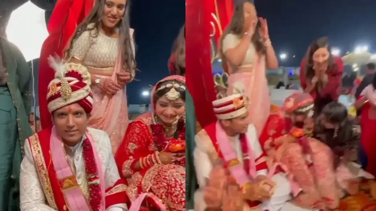 Groom shares ‘baby plans’ with bride on stage