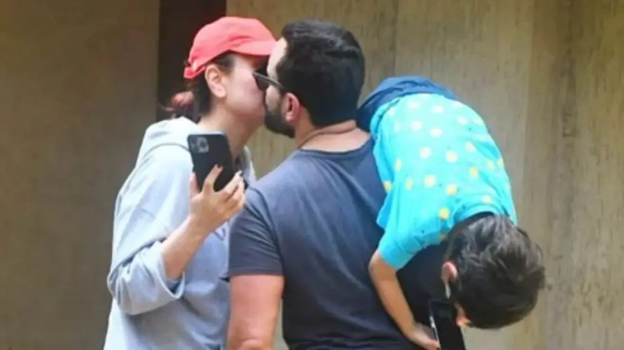 Kareena Kapoor spotted kissing Saif Ali Khan, cute video wins hearts