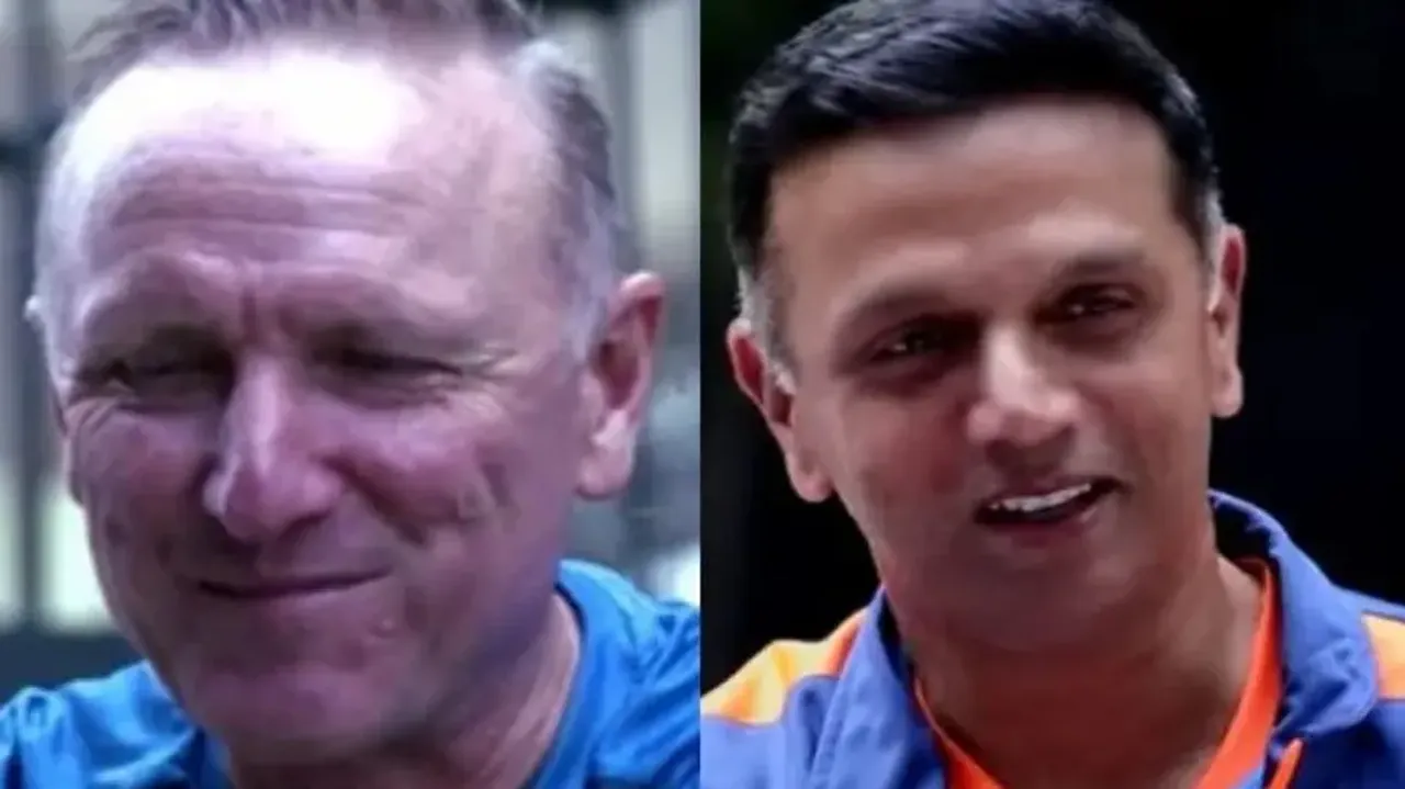 Allan Donald and Rahul Dravid