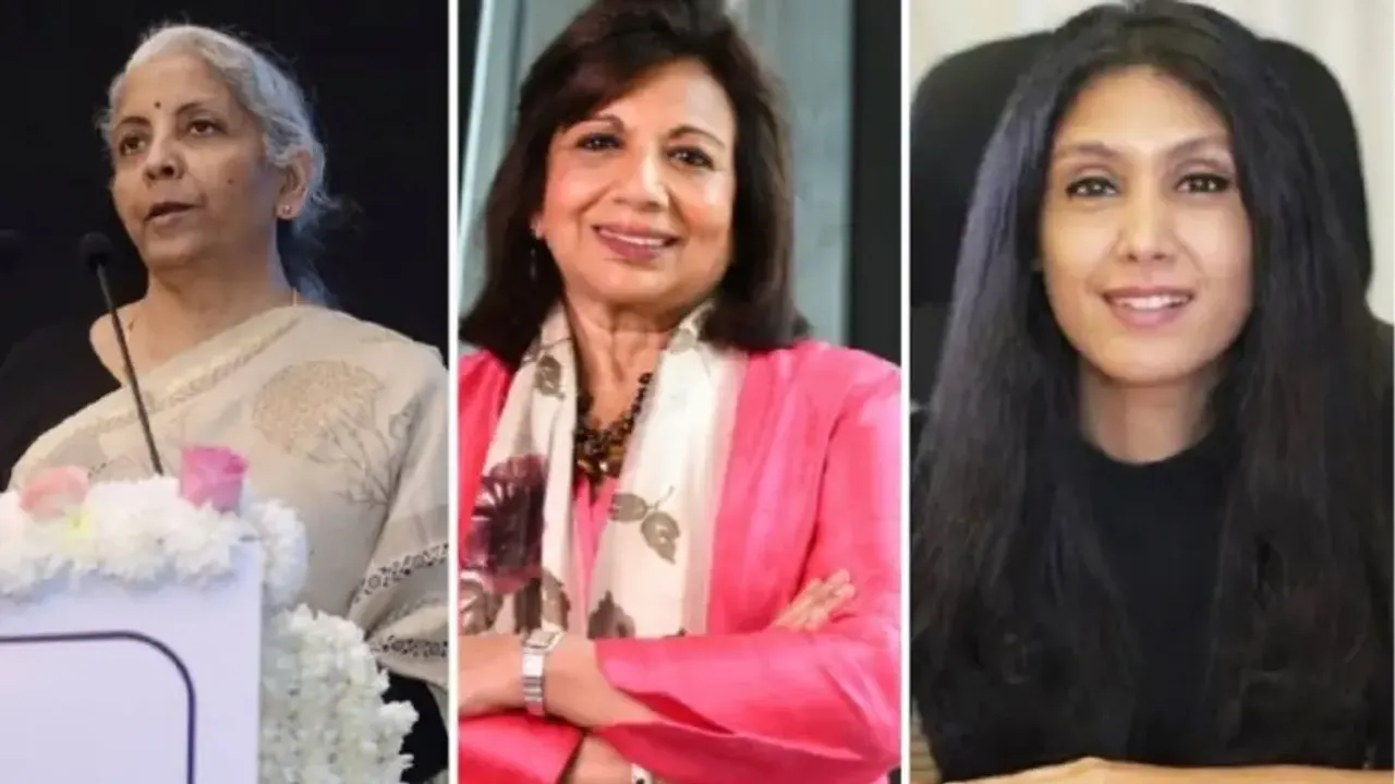Nirmala Sitharaman, Kiran Mazumdar Shaw, Roshni Nadar