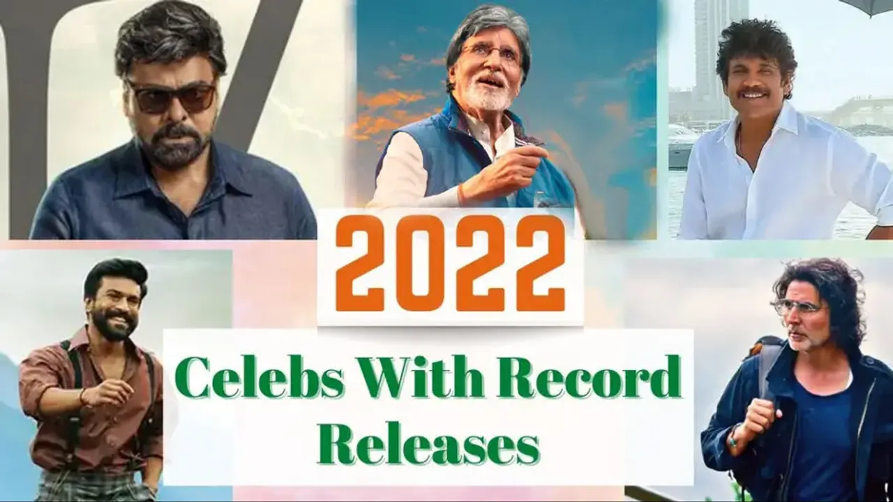 From Amitabh Bachchan to Ram Charan, celebs with record releases in 2022