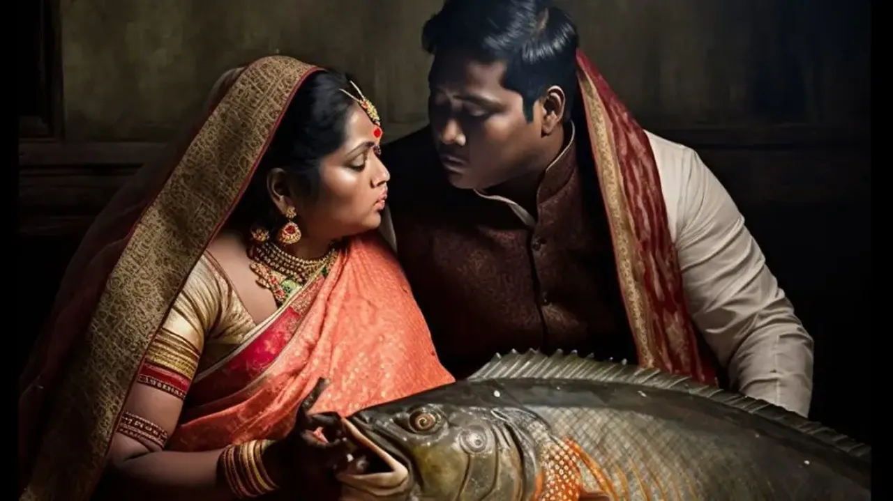 AI-generated 'Bengali' wedding images