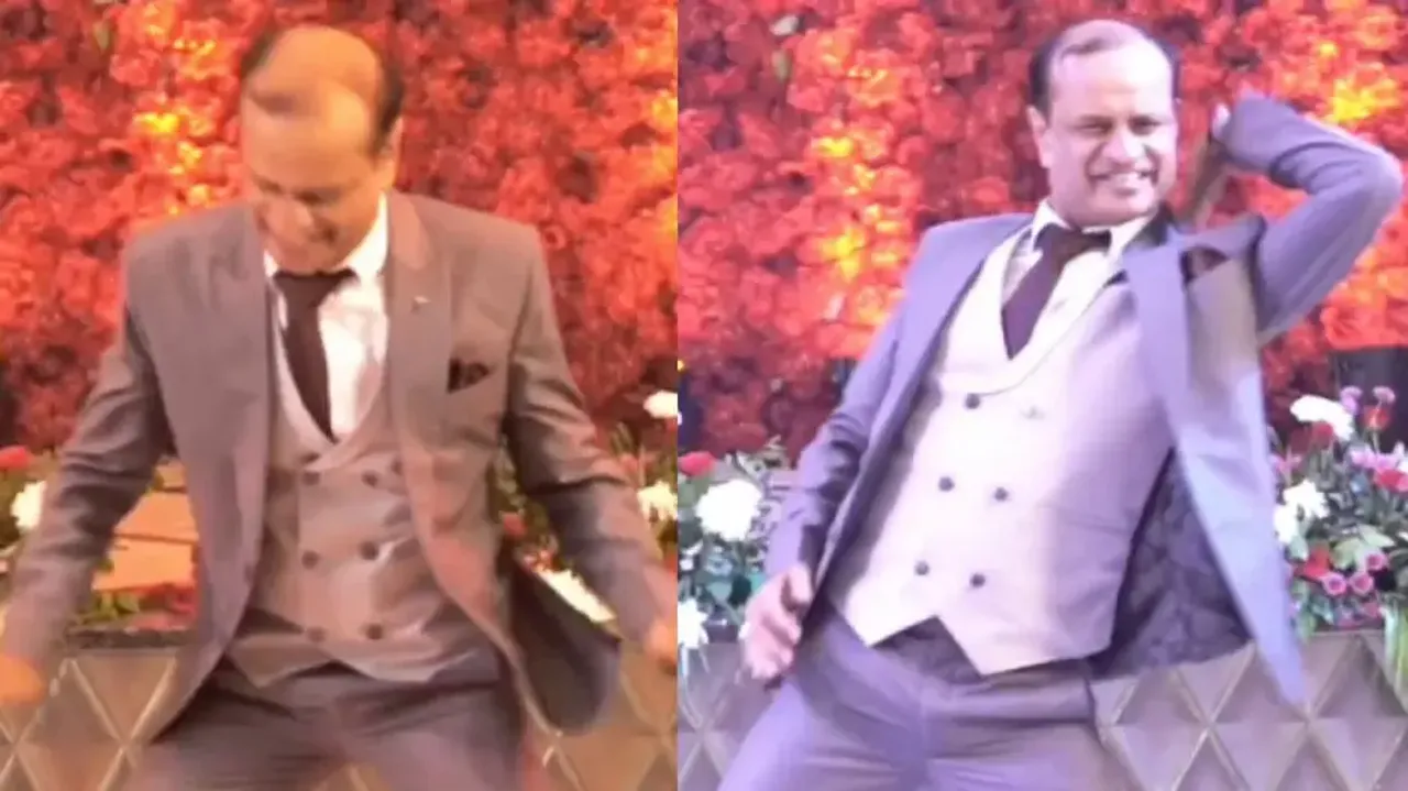 Groom's father sets the wedding stage on fire