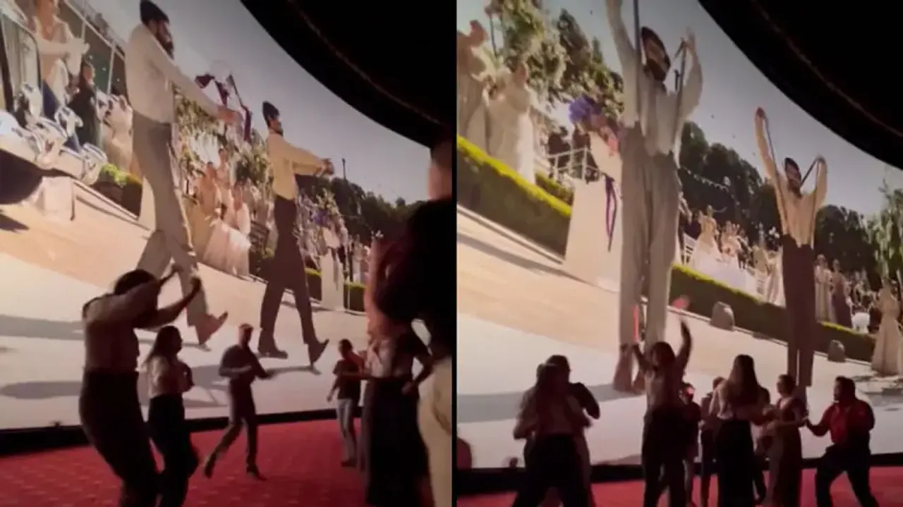 RRR movie craze: Girls groove to ‘Naatu Naatu’ song in theatre in Los Angeles, watch