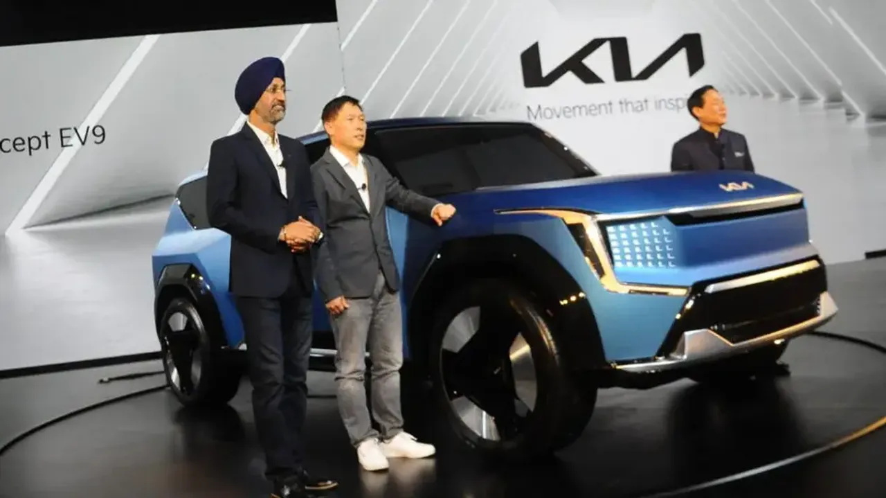 Interior made from recycled plastic & fishnet debris, Kia reveals its EV9 concept SUV