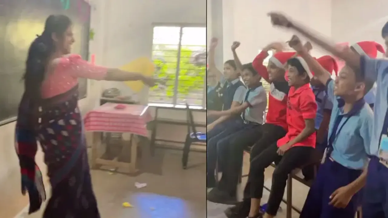 School teacher’s dance on ‘Patli Kamariya Mori’ wows netizens, watch