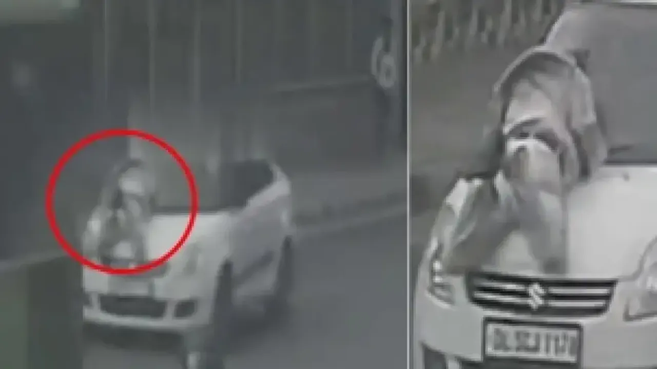 Man dragged on car's bonnet in Delhi for half-a-kilometre