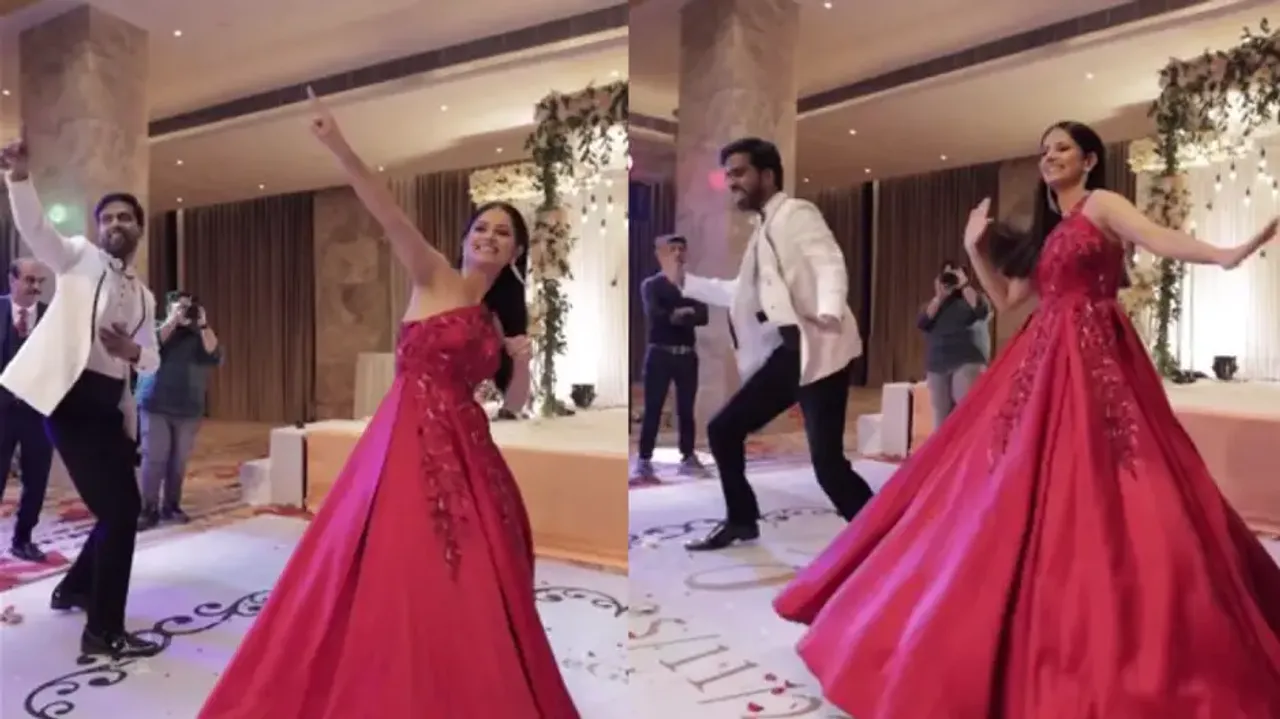 Future bride and groom groove to ‘Raanjhanaa Hua Mai Tera’ on engagement day, internet is in awe; wa