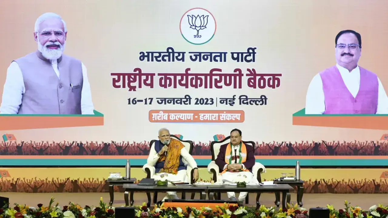 PM Modi addressing at BJP National Executive meeting