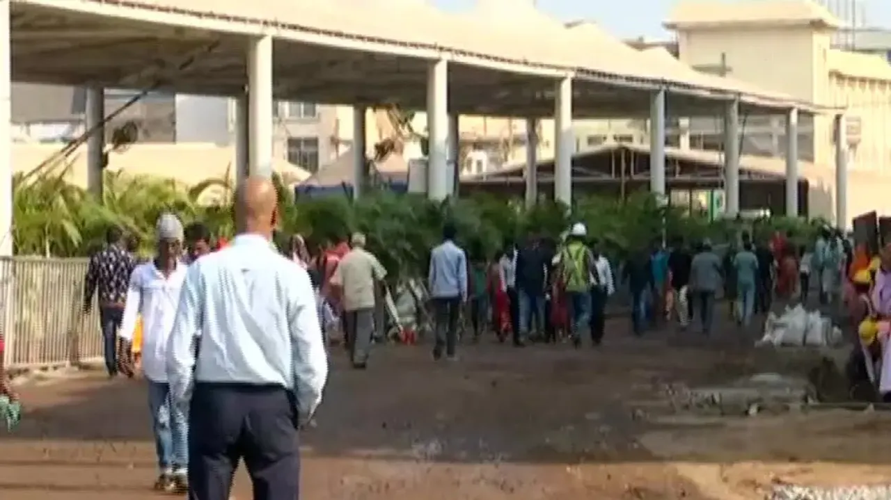Path Opened For Pedestrians On Grand Road