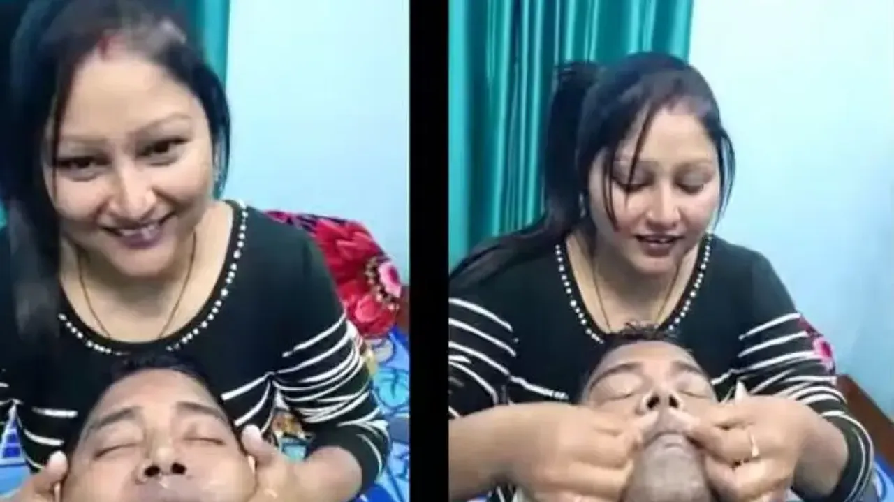 Video of doctor getting facial from female health officer in Bihar goes viral