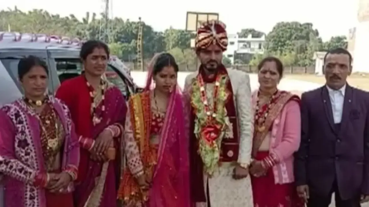 Groom appears for LLB examination in sherwani 