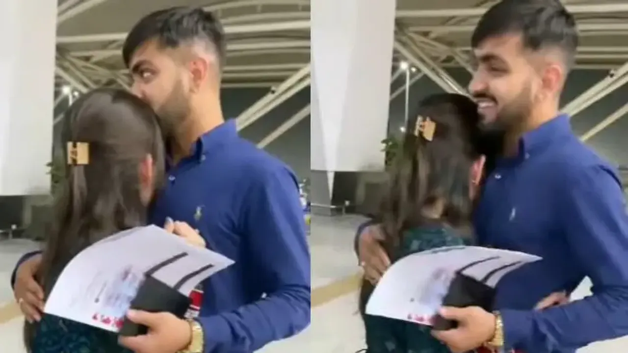 Newlywed woman gets emotional, breaks down in airport as husband leaves