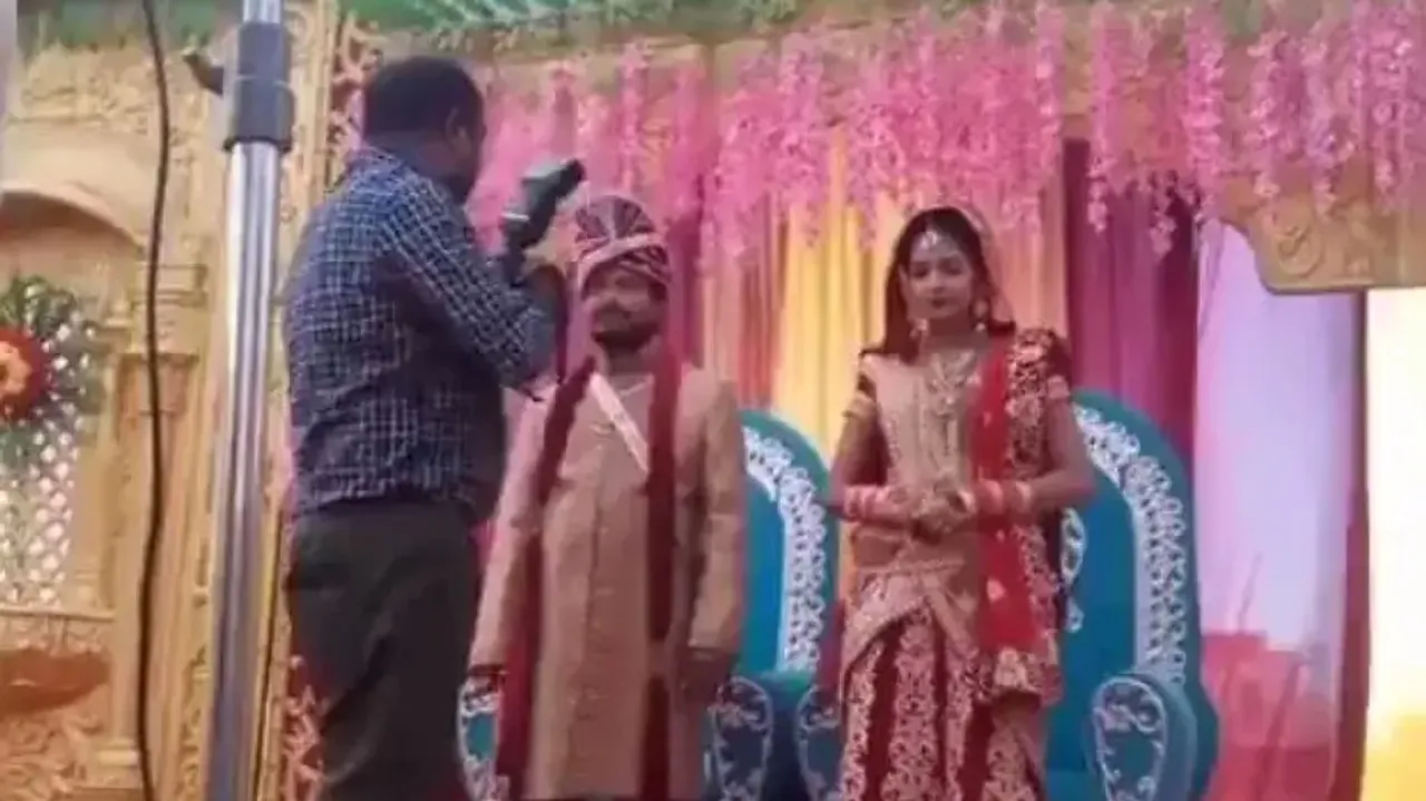 Groom beats up photographer for getting too close to bride, her reaction will leave you in splits