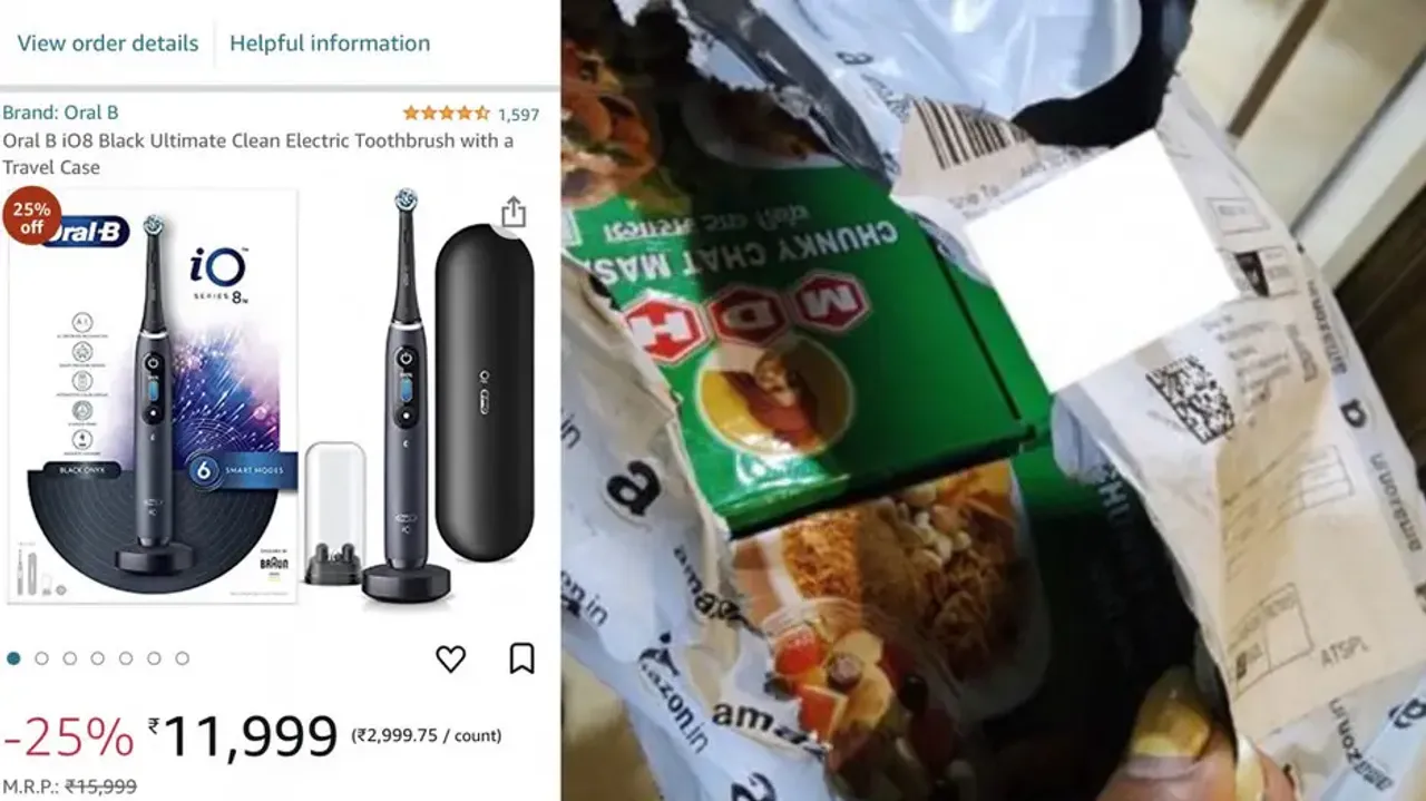 Woman orders electric toothbrush for Rs 12,000 from Amazon, receives MDH masala boxes