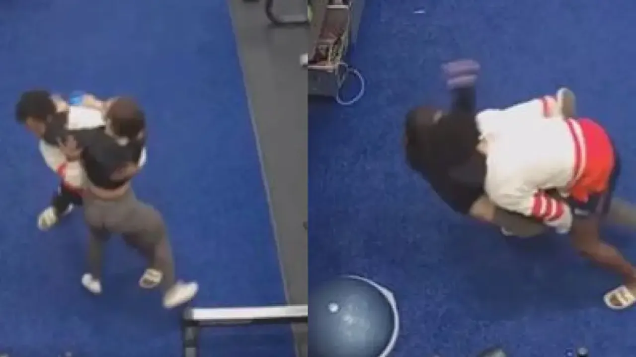Viral Video: Daring woman fights off molester who tried to attack her inside gym