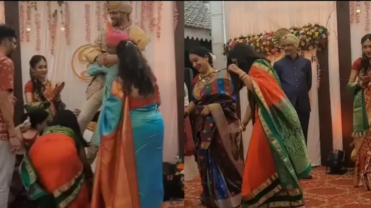 Bride Squad’s unique way of stealing groom's shoes 