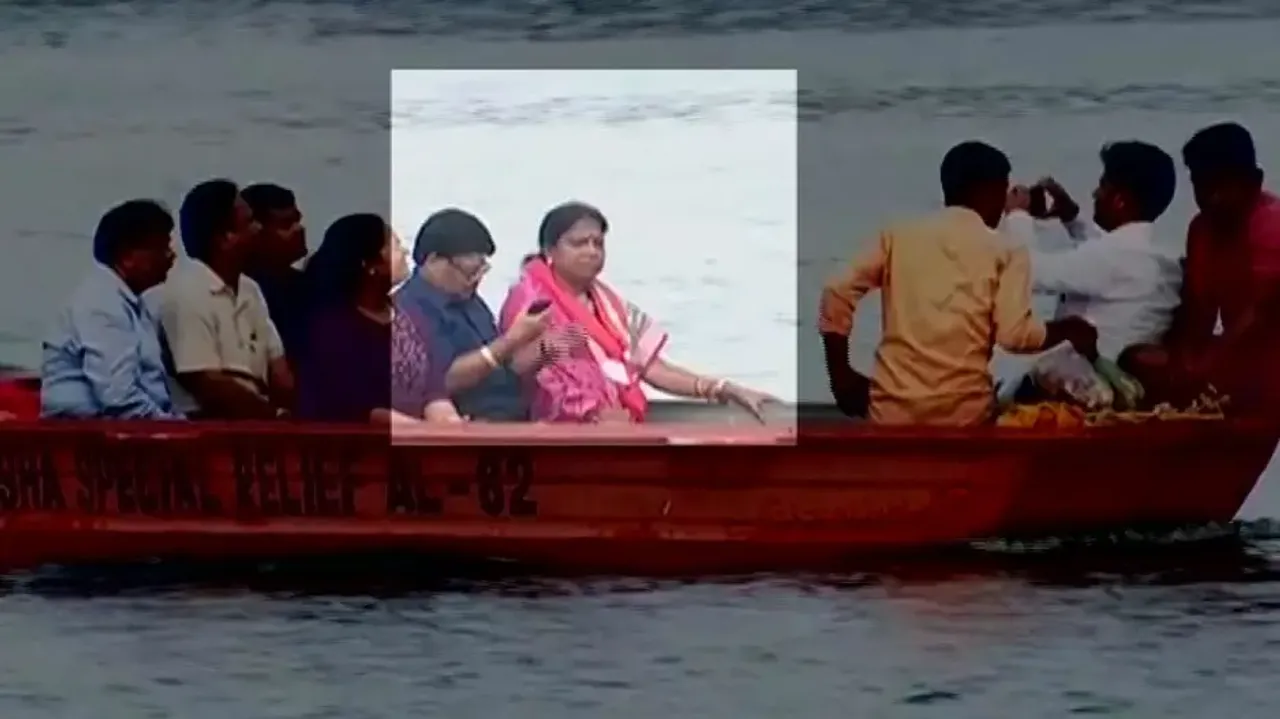 Odisha Minister takes boat ride despite ban; crosses river without safety gear