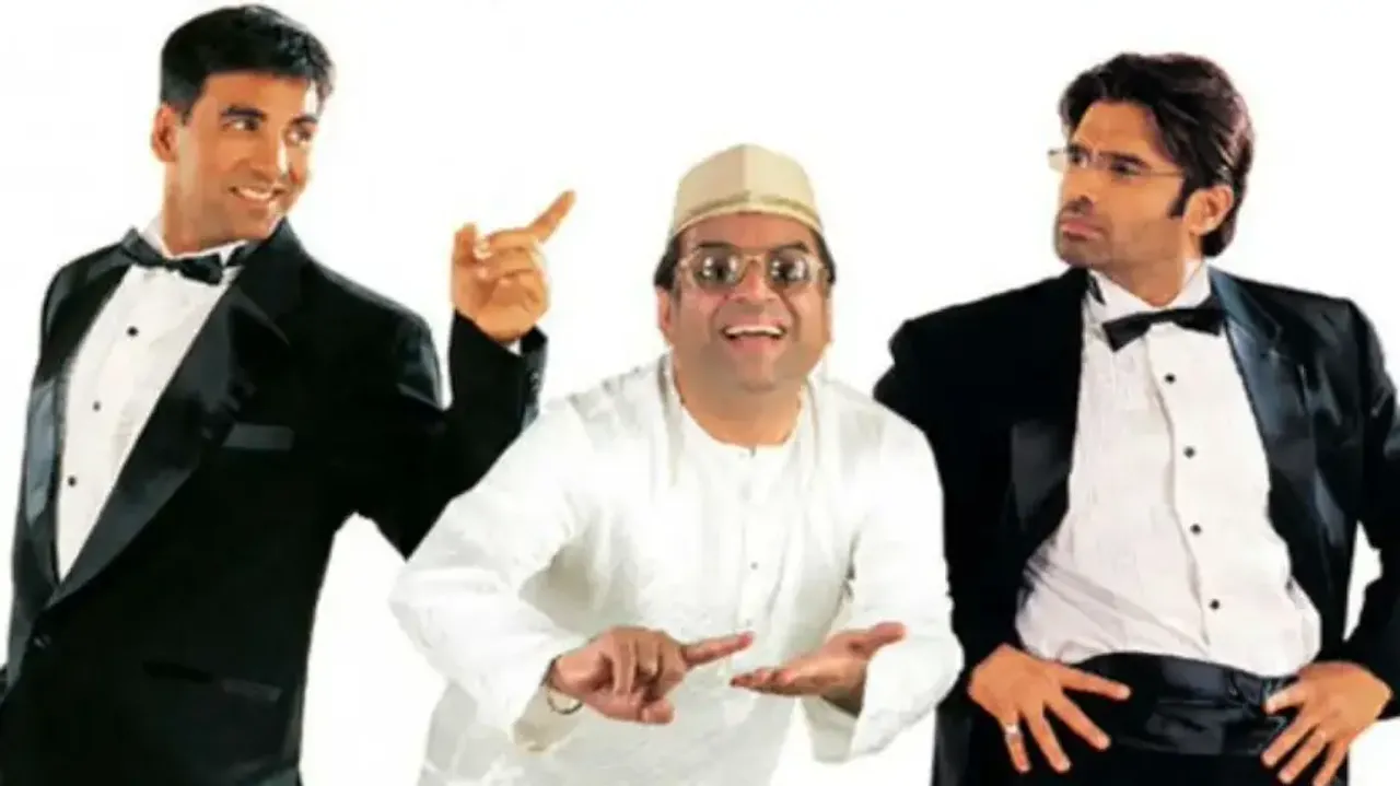 Akshay Kumar, Paresh Rawal & Suniel Shetty in Hera Pheri 2