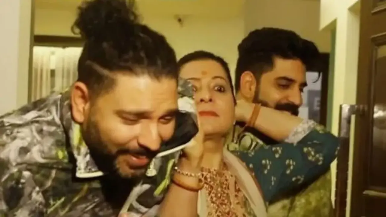 Yuvraj Singh recreates viral ‘Kun Faya Kun’ with mother, brother – Watch