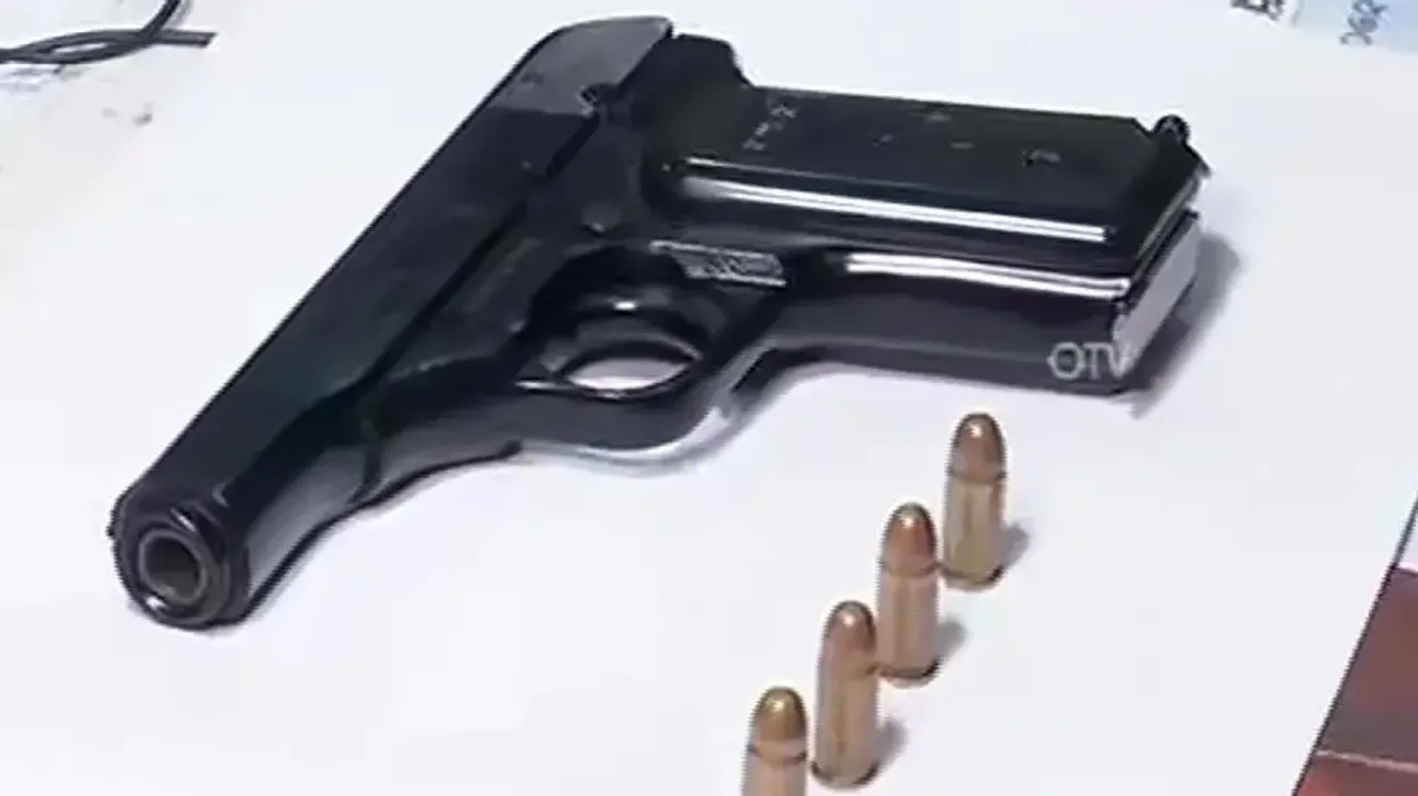 Gun & Bullets Seized From Accused