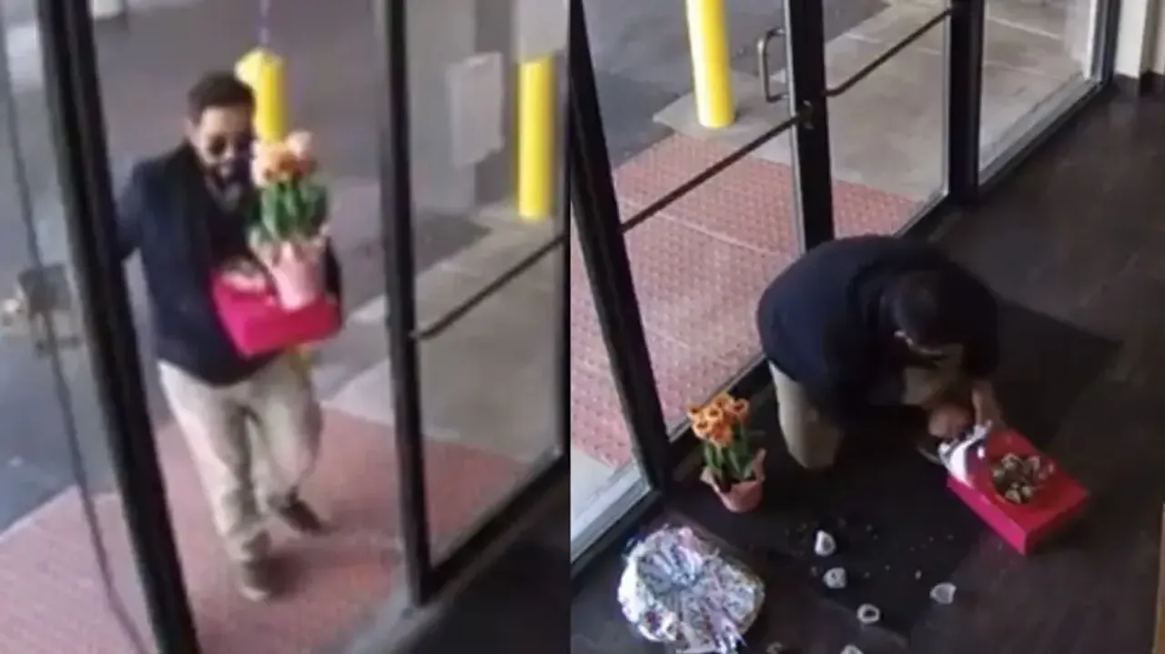 Worst Valentine’s Day ever! Plan goes terribly wrong for this man, watch