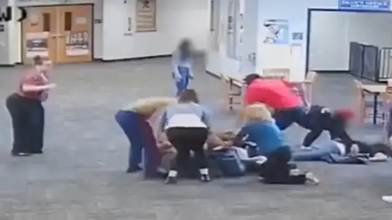 Teen student beats female teacher for taking way video game in class