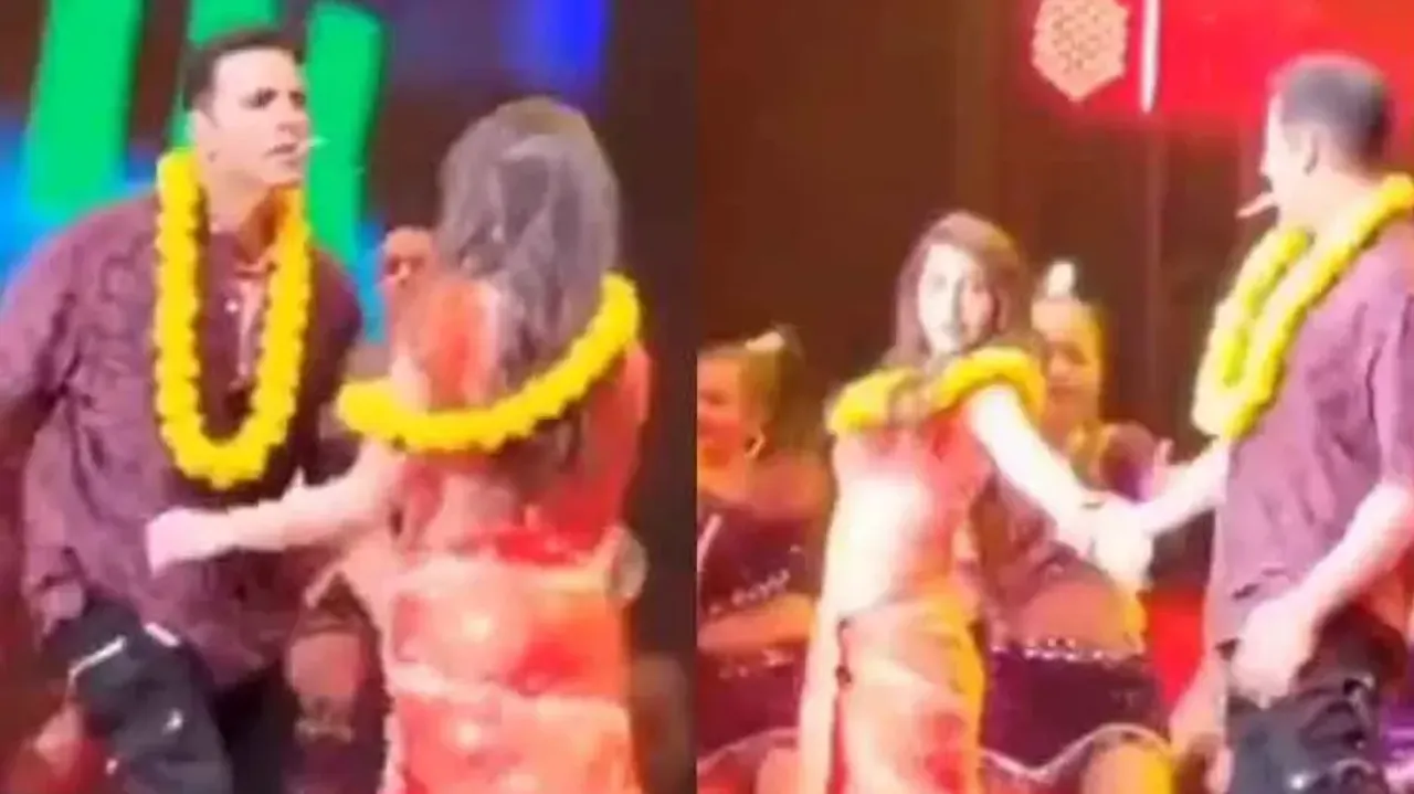 Nora Fatehi grooves to ‘Oo Antava’ with Akshay Kumar, watch