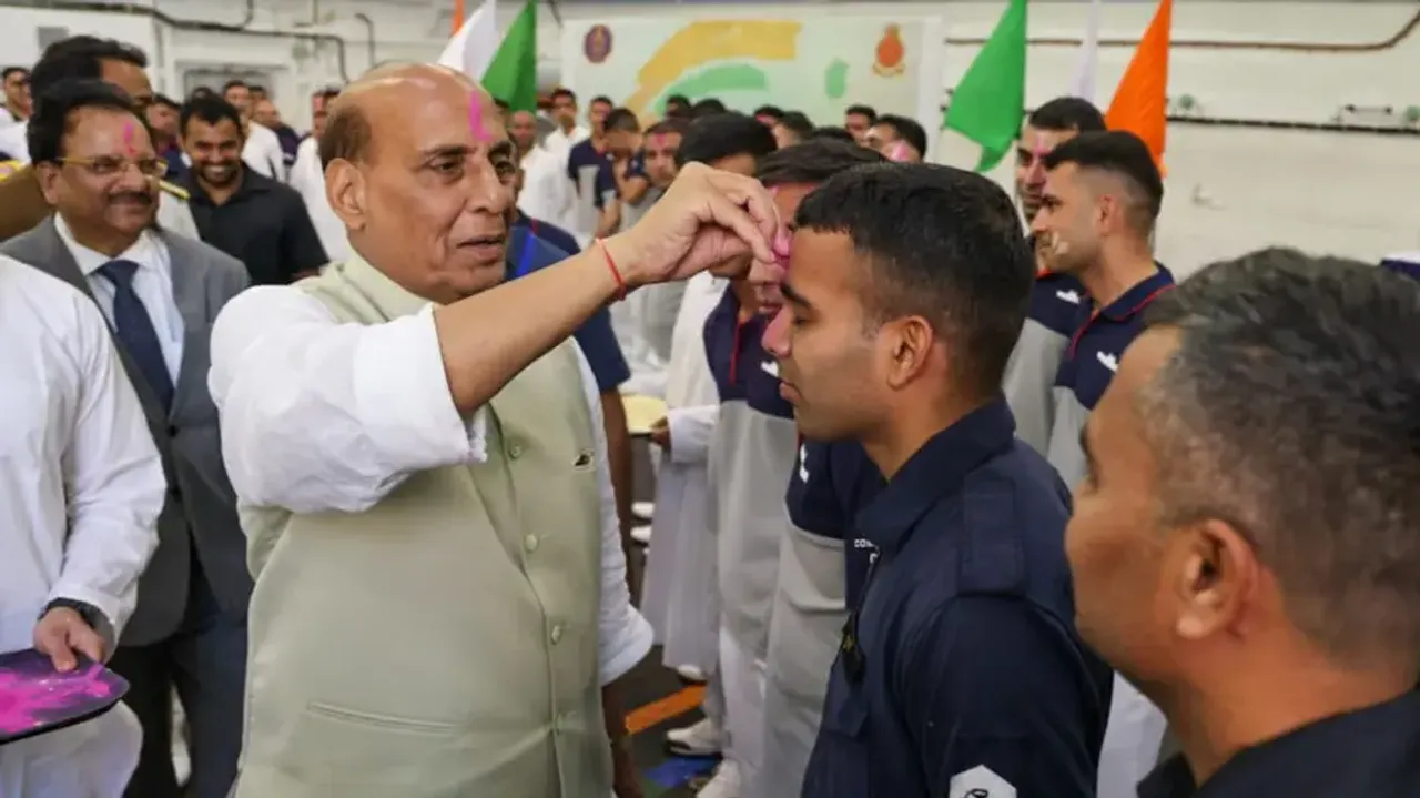 Rajnath Singh lauds Navy for protecting national interests