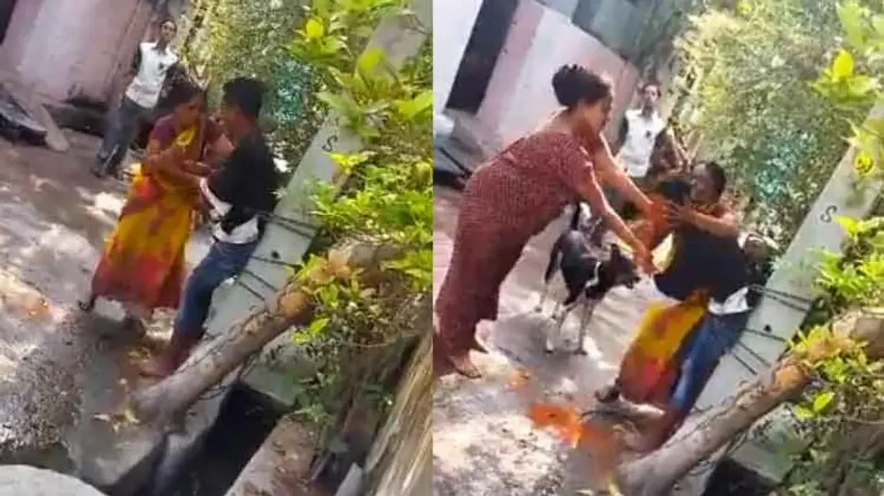 Mom punishes ganja-addict son, ties to electric pole & rubs chilli powder in eyes; watch