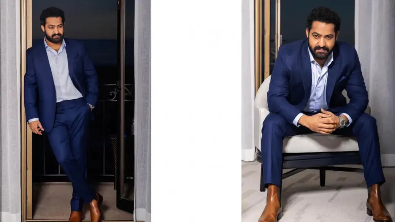 Jr. NTR smoulders in blue suit at South Asian Excellence pre-Oscars event
