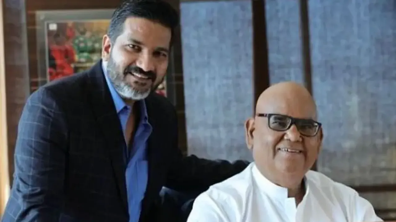 Nishant with his uncle Satish Kaushik